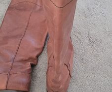 Chanel Brown Leather Riding Boots