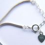 Vintage Sterling Silver 925 Blue Evil Eye Bracelet, length 8,5" -  2,8g Image 6