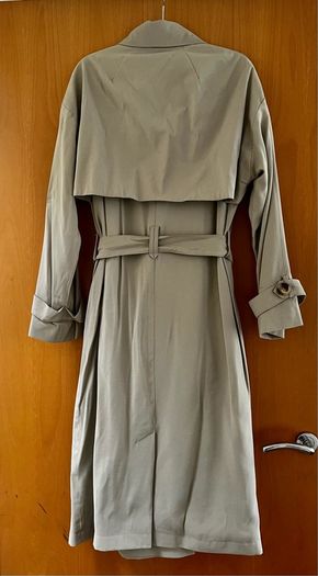 Trench Coat- Light Beige/Green
