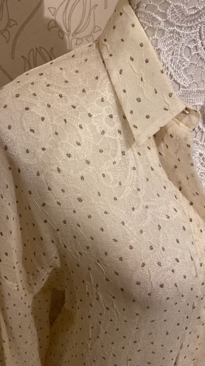 Blouse cream long line NWT
