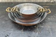 Antique copper pans