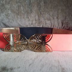 Genuine leather Designer Neo Belt by Biba size Medium UK 10 EUR38 Postage included