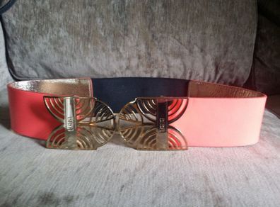 Genuine leather Designer Neo Belt by Biba size Medium UK 10 EUR38 Postage included