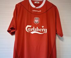 Liverpool Jersey. Official Reebok Mens Home Jersey From Season 2002 To 2004. Authentic Original From 2002. Not A Modern Day Remake.