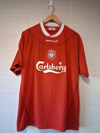 Liverpool Jersey. Official Reebok Mens Home Jersey From Season 2002 To 2004. Authentic Original From 2002. Not A Modern Day Remake.
