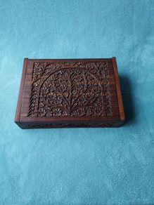 Indian hardwood jewellery box