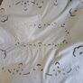 Vintage Cutwork Embroidery Cotton Tablecloth Oval 125cm x 170cm with stitched sewn edges in excellent condition with no issues FREE STANDARD POSTAGE INCLUDED Image 5