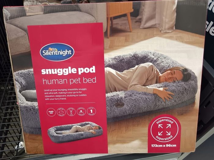 Human pet bed
