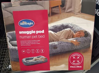 Human pet bed