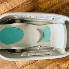 baby bath with water thermometer