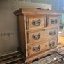 Mexican Corona-style rustic pine 2-over-2 chest of drawers Image 2