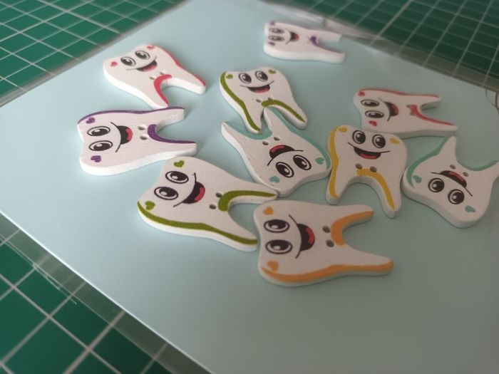 Buttons - Painted Wood