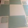 Table mats and coasters x 4. Glass with design Image 4