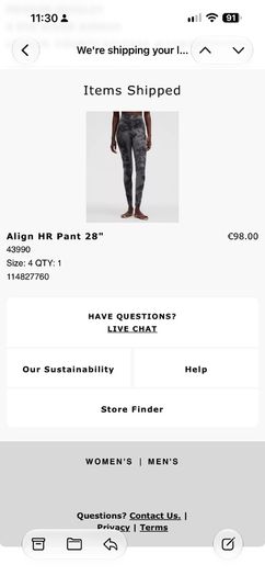 Lululemon Align HR pant yoga leggings Size US 4 UK 8