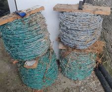 4 rolls Barbed wire 200m