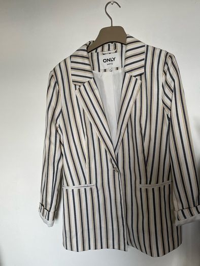Only Tailoring Ladies striped blazer fully lined size Eur 40 - new