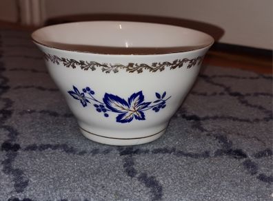 Royal Tara Royal Blue and Gold Leaf Sugar Bowl