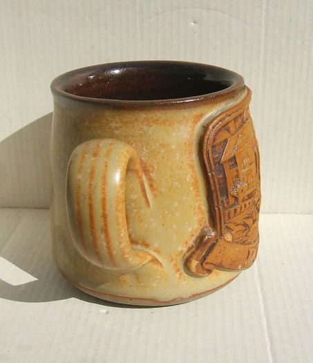 POOLE (Dorset) - a finely made & heavy stoneware souvenir mug