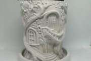 Handmade Concrete Treehouse Planter / Decorative Piece