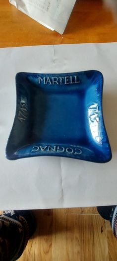 Martell cognac ashtray, lovely advertising piece,,for any collectors ashtray collection,with smoking bans ,,going up in value,price includes post to anywhere in Ireland, sold as is, see pictures
