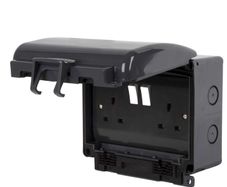 Click IP Rated Outdoor Double Socket