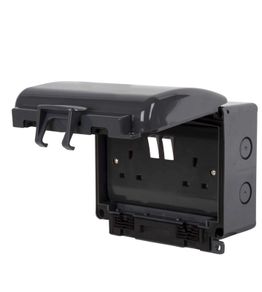 Click IP Rated Outdoor Double Socket