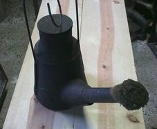 Very large old flare lamp