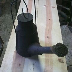 Very large old flare lamp