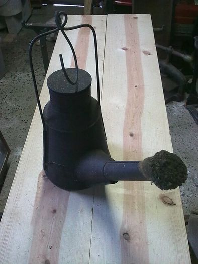 Very large old flare lamp