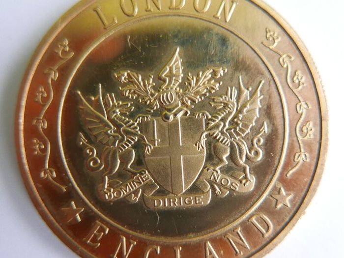 Vintage London England Medal