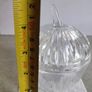 Rare find Vintage crystal apple shaped preserve pot, perfect for the Christmas cranberry sauce Image 2