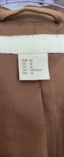 Tan Brown Faux Suede coat from H&M size M 10/12