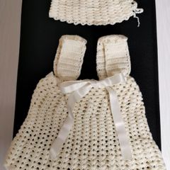 Crochet newborn girl's outfit NEW