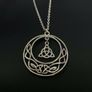 Silver Irish Knot Necklace - nice gift Image 2