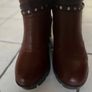 Brown Leather Ankle Boots With Wedge Size 40 (uk 7).  Spanish Brand Xti Quality Soft Leather Boots & Excellent Condition Image 6