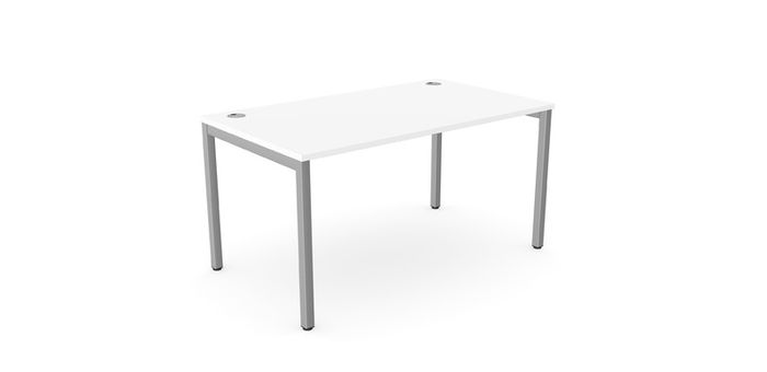NEW White C-Sense Silver Goalpost leg desk 1200 x 800 mm