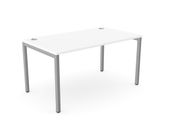 NEW White C-Sense Silver Goalpost leg desk 1200 x 800 mm