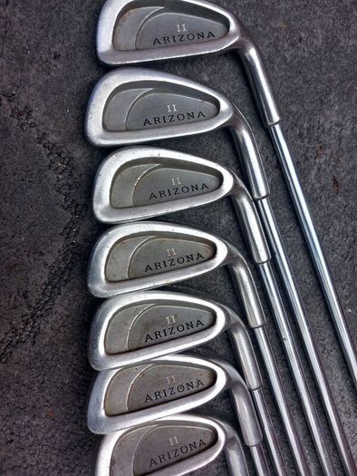 slazenger golf clubs and bag.  Right handed clubs