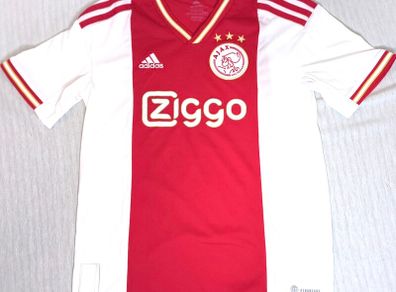 2022/23 Ajax Amsterdam Adidas Home Jersey Size Age 11/12,years