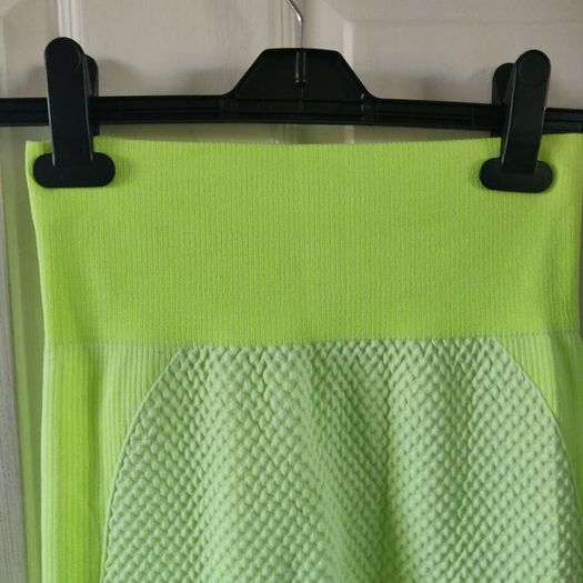 Yellow Neon Sports Leggings, Brand new, size S