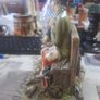 Vintage 1972 Naturecraft Stoneware Figurine, Titled Celebration, depicting an elderly couple sitting on a bench Image 5