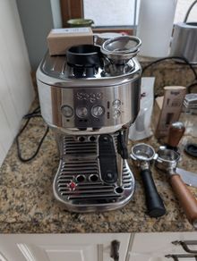 Sage Bambino Plus + Eureka Mignon Chrono combo