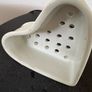 Antique French Heart shaped cheese mould and strainer COEUR A LA CREME Image 4