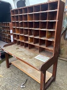 Post office sorting tables
