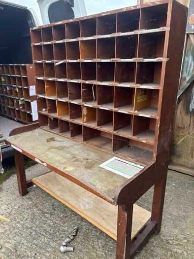 Post office sorting tables