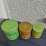 Tree vintage cans + vintage strawberry tin Potpourri Press USA Image 3