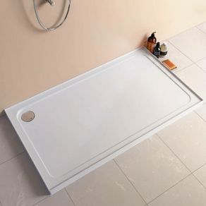 Brand New Kristal Shower Tray 1500 x 900mm Low Profile Stone Tray 4 Upstand + Waste