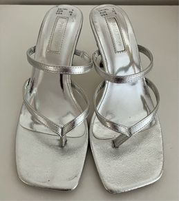 Size 3 Silver Heels by Penney's