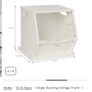 Toy storage trunk white from Great Little Trading Company Image 3