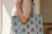 Brand New Hand block printed Cotton Quilt Bag
